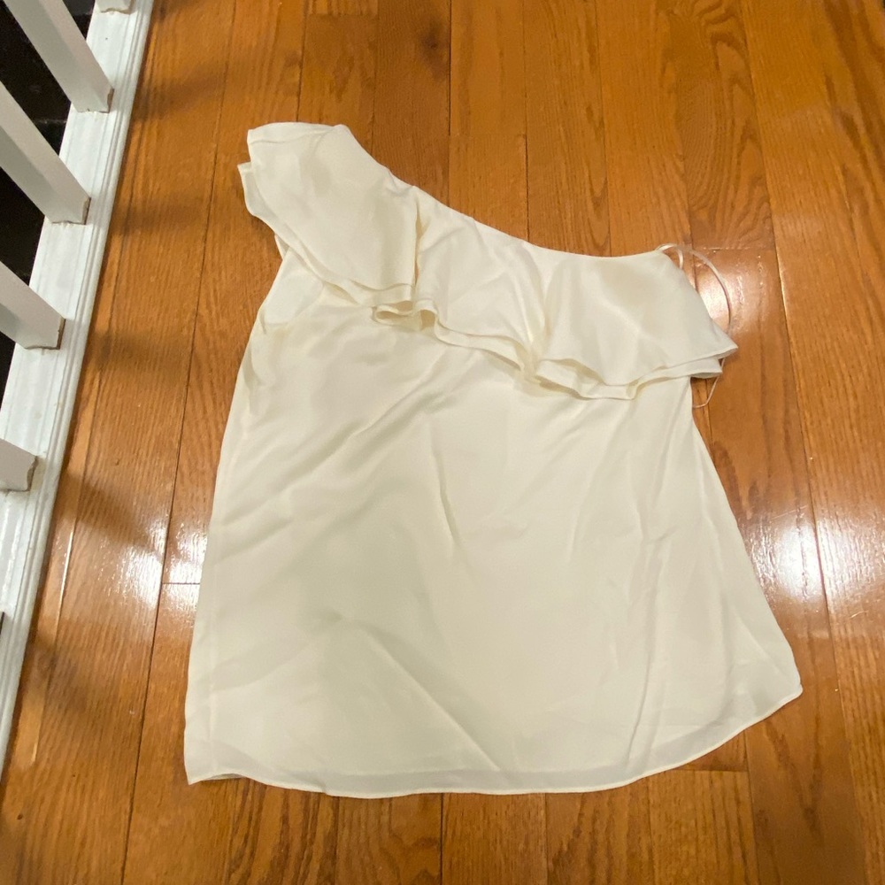 Silk one shoulder blouse